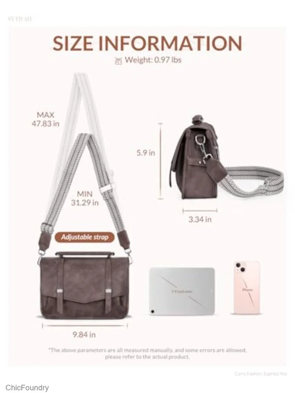 Women's Crossbody Bag Soft Faux Leather Shoulder Handbag Purse